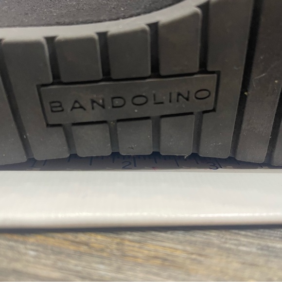 Bandolino Black Wedge Ankle Boots suede. 8M women’s. Shoe. Pre-owned - Picture 8 of 9